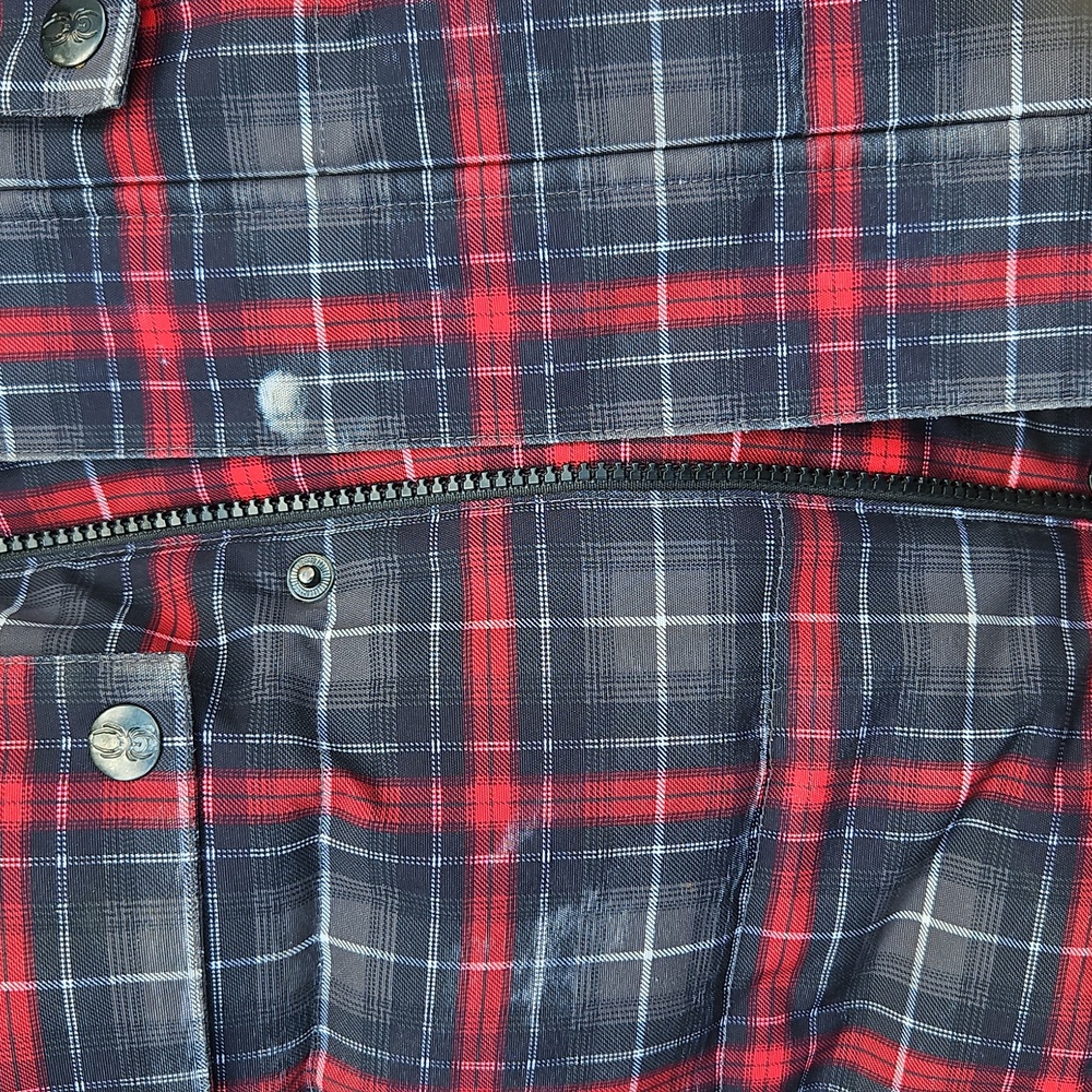 Kids XL plaid Hooded Down SPYDER jacket - Picture 5 of 10